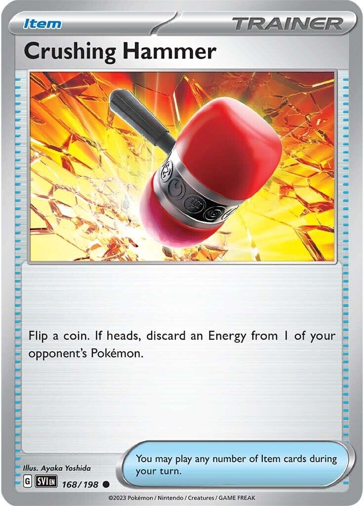 Crushing Hammer (168/198) [Scarlet & Violet: Base Set] Pokemon Single Pokémon  | Multizone: Comics And Games