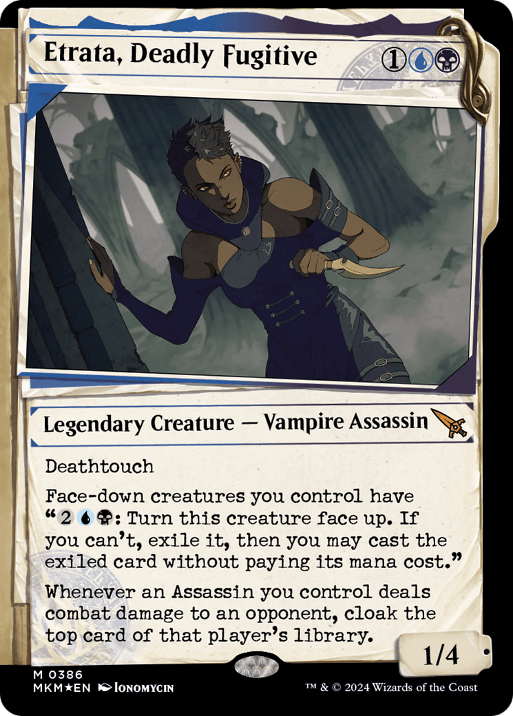 Etrata, Deadly Fugitive (Showcase) (Invisible Ink) [Murders at Karlov Manor] MTG Single Magic: The Gathering  | Multizone: Comics And Games