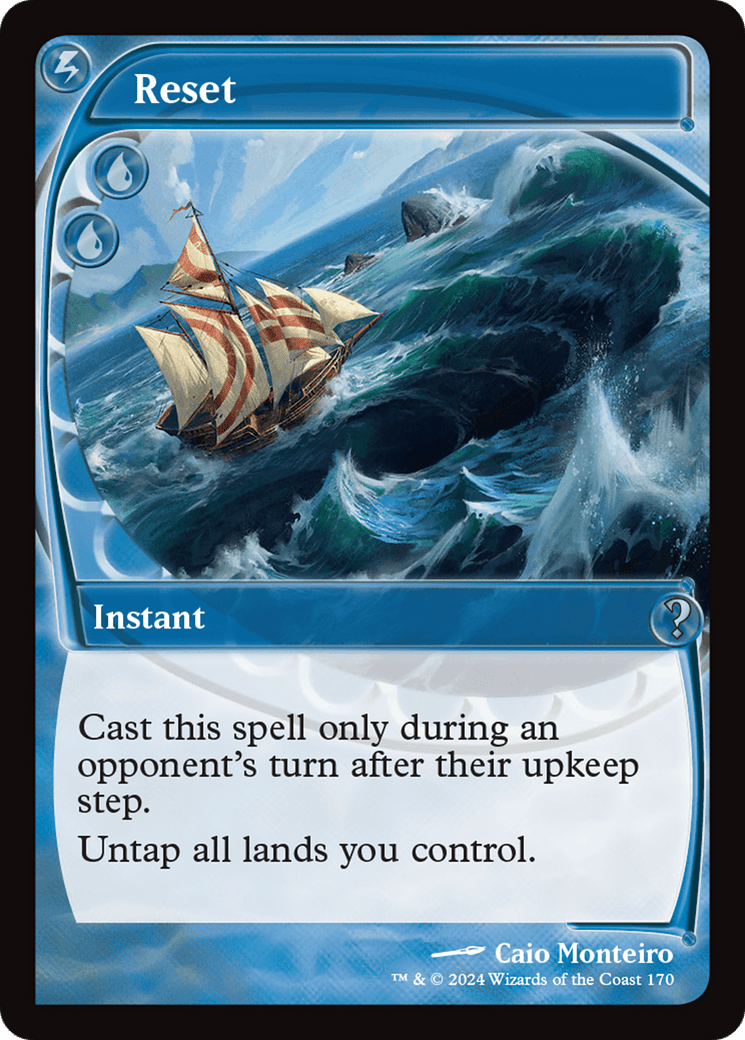 Reset (Future Sight) [Mystery Booster 2] MTG Single Magic: The Gathering  | Multizone: Comics And Games