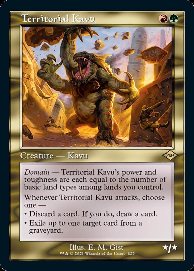 Territorial Kavu (Retro Foil Etched) [Modern Horizons 2] MTG Single Magic: The Gathering  | Multizone: Comics And Games