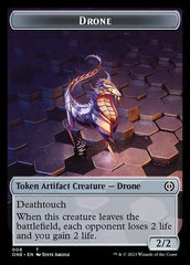 Rebel // Drone Double-Sided Token [Phyrexia: All Will Be One Tokens] MTG Single Magic: The Gathering  | Multizone: Comics And Games