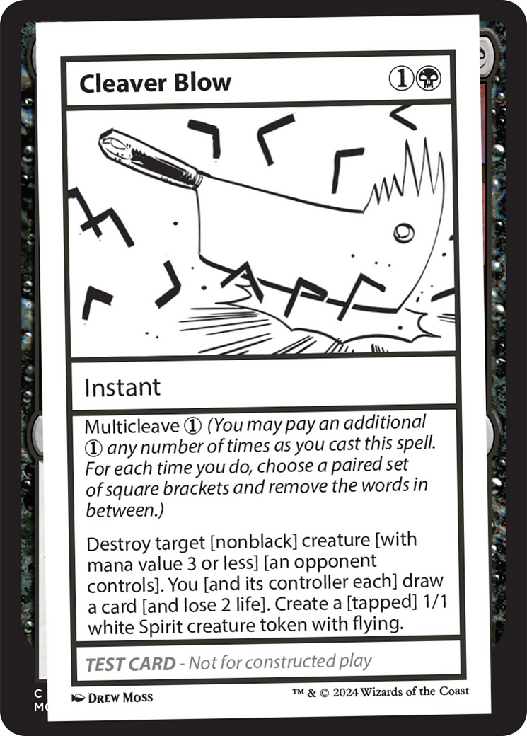 Cleaver Blow [Mystery Booster 2 Playtest Cards] MTG Single Magic: The Gathering  | Multizone: Comics And Games