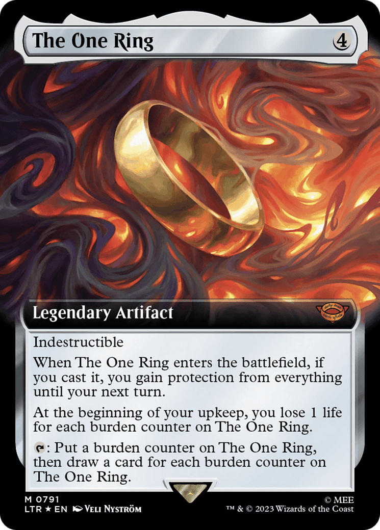 The One Ring (Extended Art) (Surge Foil) [The Lord of the Rings: Tales of Middle-Earth] MTG Single Magic: The Gathering  | Multizone: Comics And Games