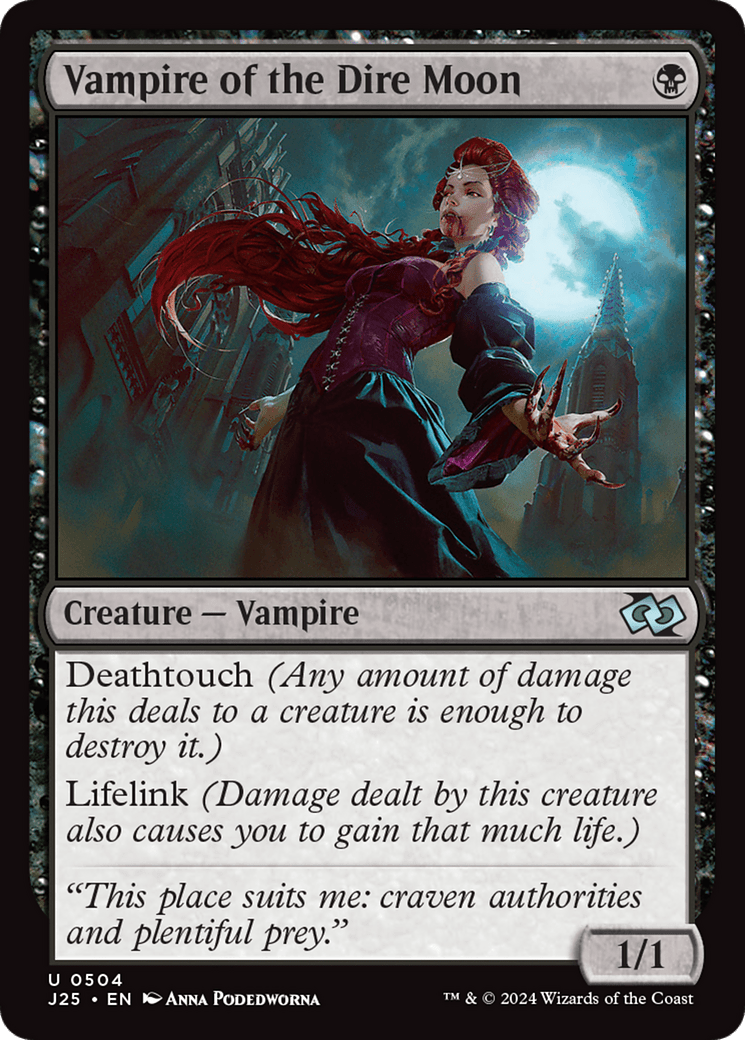 Vampire of the Dire Moon [Foundations Jumpstart] MTG Single Magic: The Gathering  | Multizone: Comics And Games