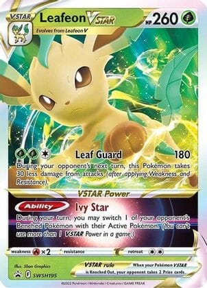 Leafeon VSTAR (SWSH195) (Jumbo Card) [Sword & Shield: Black Star Promos] Pokemon Single Pokémon  | Multizone: Comics And Games
