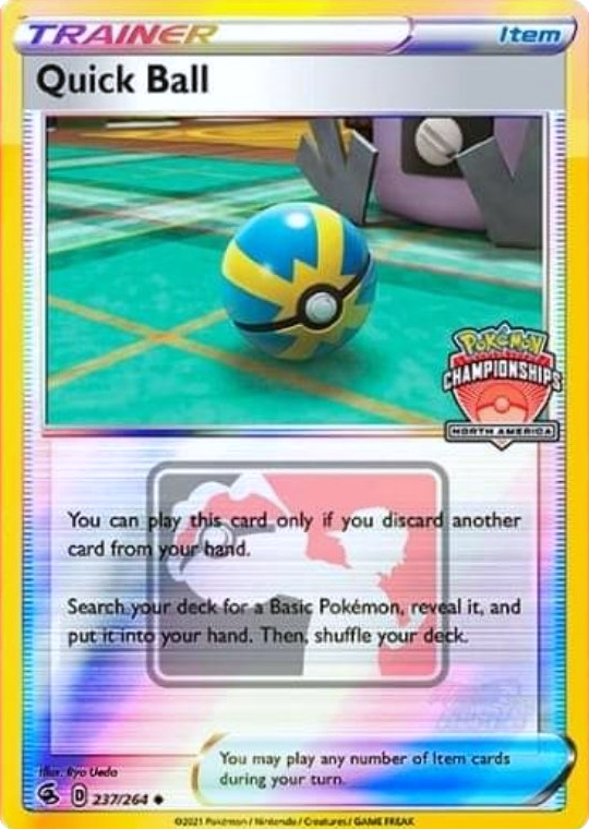 Quick Ball (237/264) (North America Championships Promo) [Sword & Shield: Fusion Strike] Pokemon Single Pokémon  | Multizone: Comics And Games
