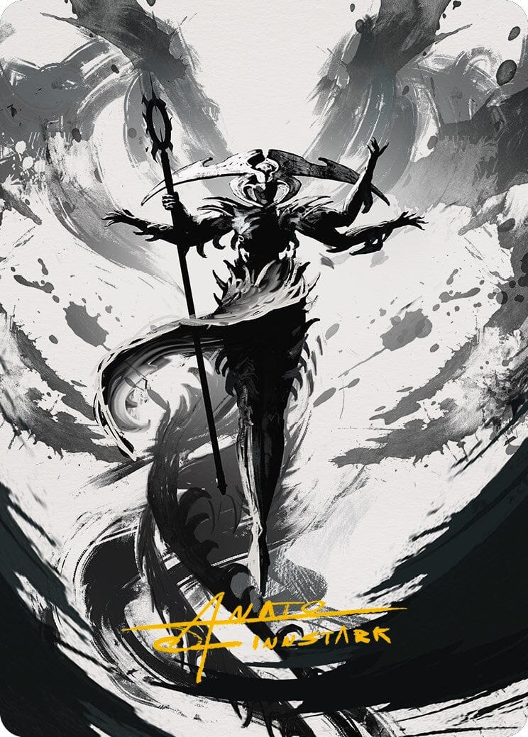 Atraxa, Grand Unifier 2 Art Card (Gold-Stamped Signature) [Phyrexia: All Will Be One Art Series] MTG Single Magic: The Gathering  | Multizone: Comics And Games