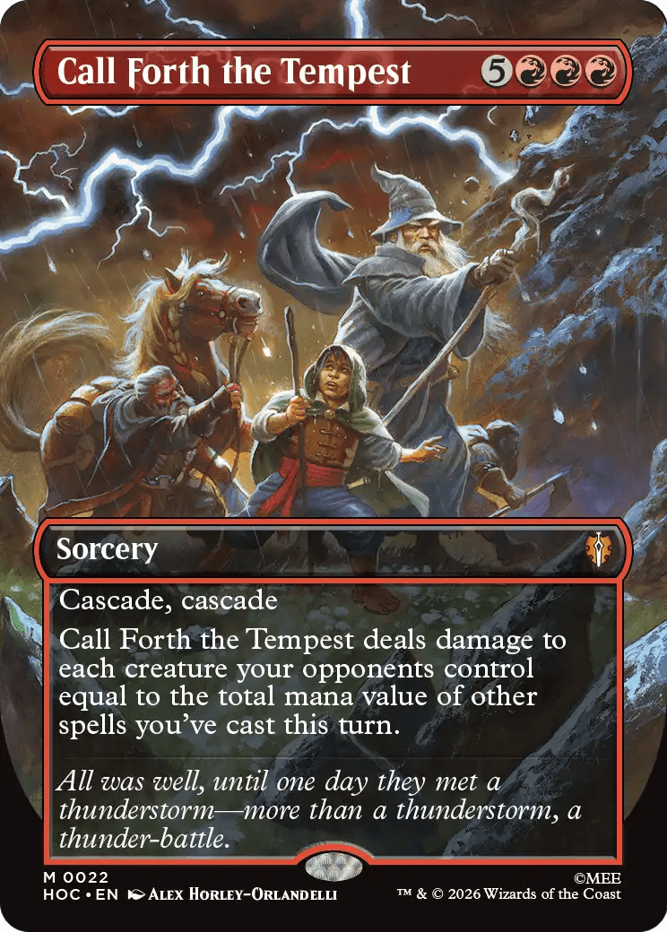 Call Forth the Tempest (Borderless) [The Hobbit: Eternal-Legal] MTG Single Magic: The Gathering  | Multizone: Comics And Games