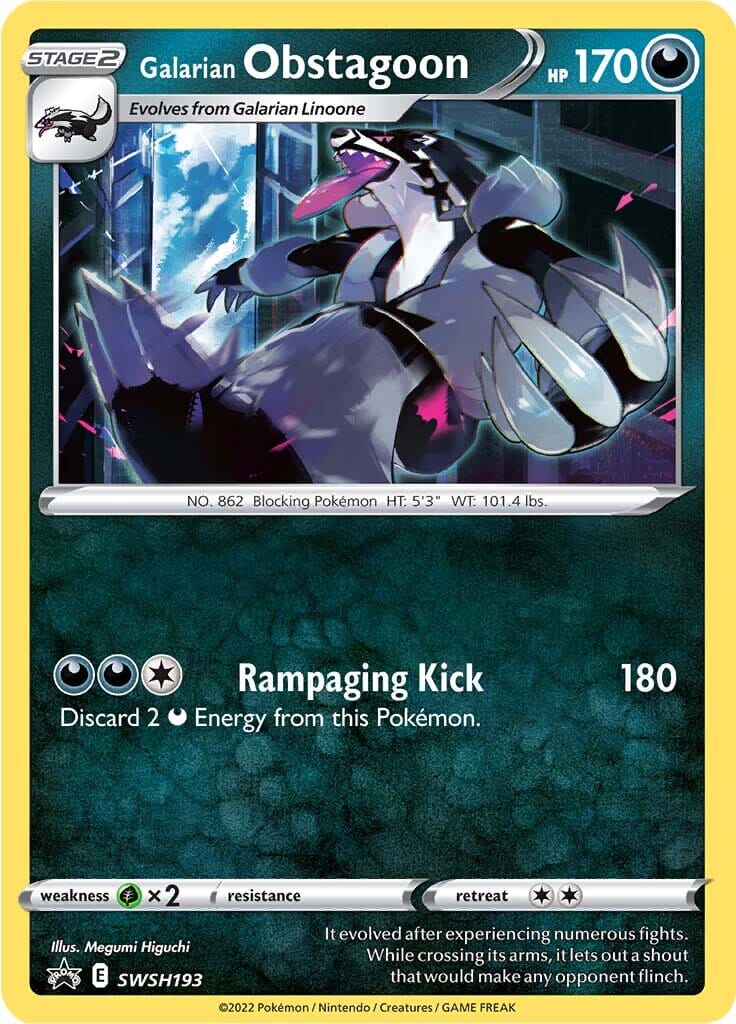 Galarian Obstagoon (SWSH193) [Sword & Shield: Black Star Promos] Pokemon Single Pokémon  | Multizone: Comics And Games