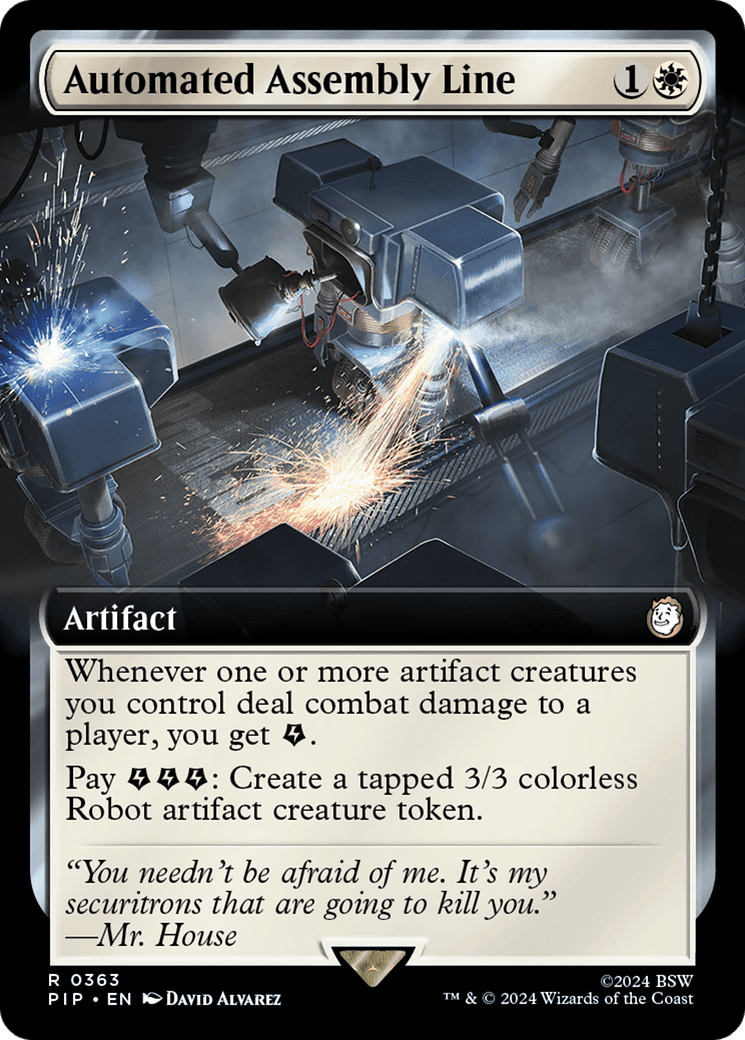 Automated Assembly Line (Extended Art) [Fallout] MTG Single Magic: The Gathering  | Multizone: Comics And Games