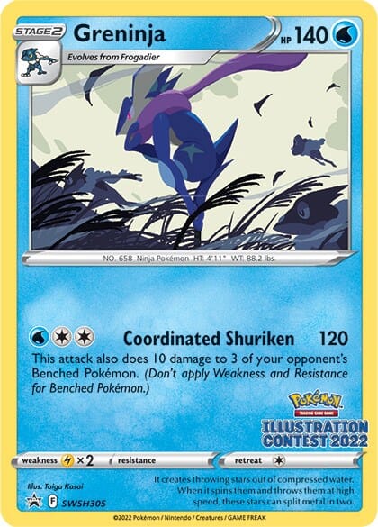 Greninja (SWSH305) (Illustration Contest 2022) [Sword & Shield: Black Star Promos] Pokemon Single Pokémon  | Multizone: Comics And Games
