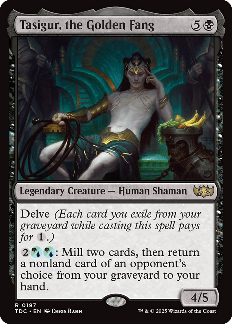 Tasigur, the Golden Fang [Tarkir: Dragonstorm Commander] MTG Single Magic: The Gathering  | Multizone: Comics And Games