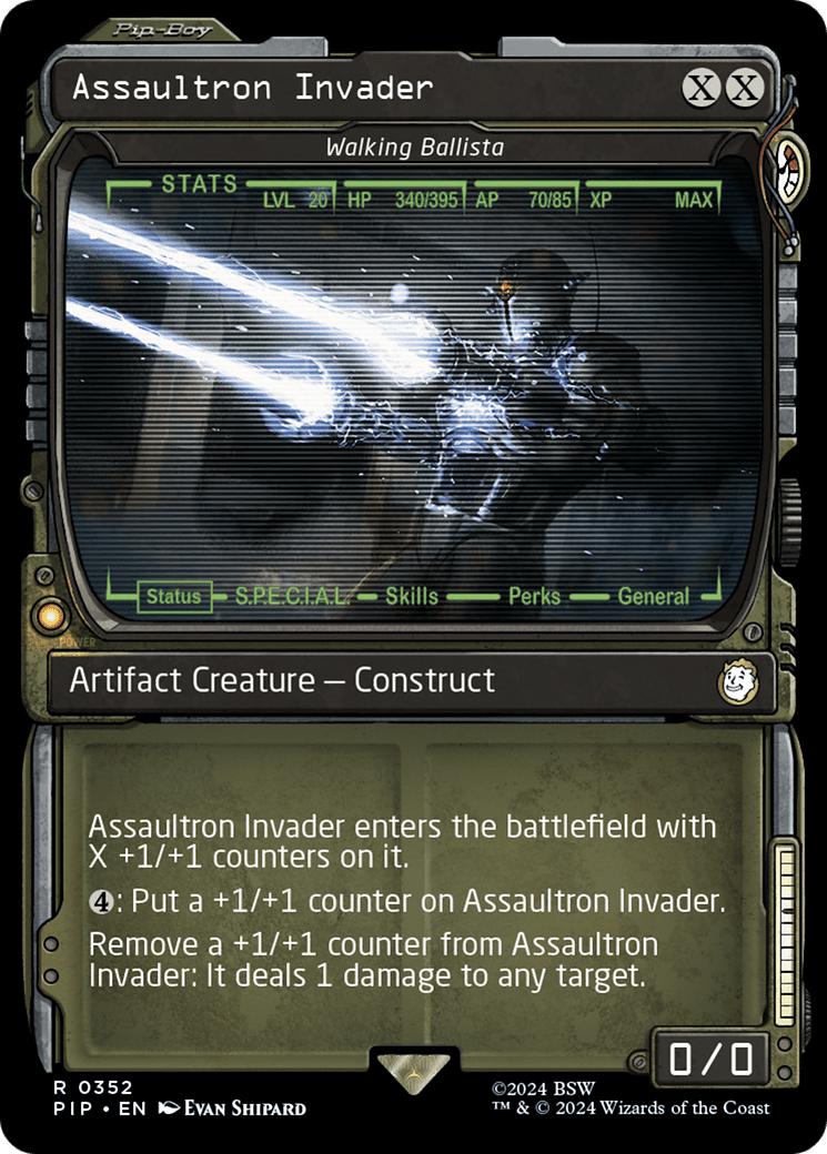 Assaultron Invader - Walking Ballista (Showcase) [Fallout] MTG Single Magic: The Gathering  | Multizone: Comics And Games