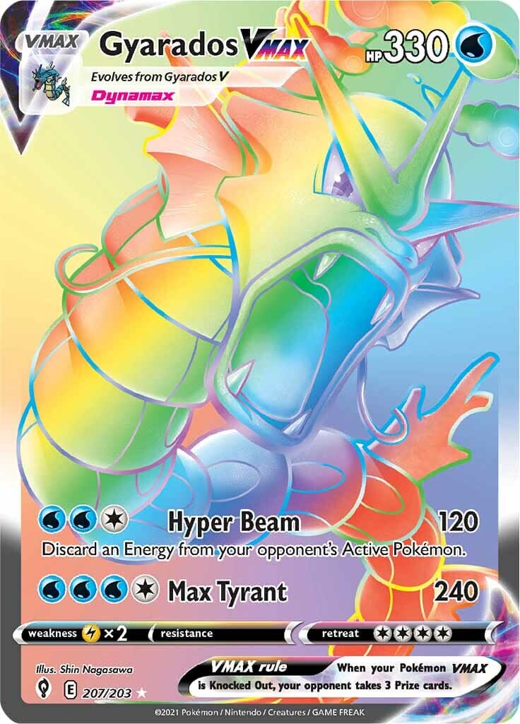 Gyarados VMAX (207/203) [Sword & Shield: Evolving Skies] Pokemon Single Pokémon  | Multizone: Comics And Games