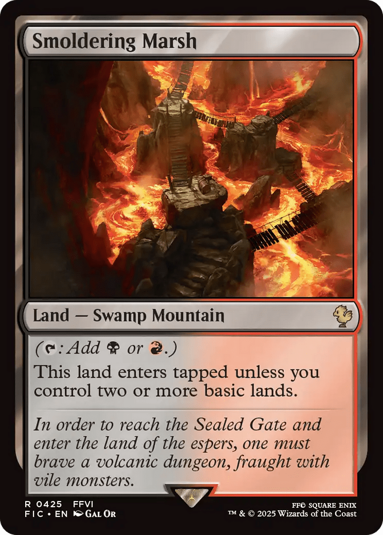 Smoldering Marsh [FINAL FANTASY Commander] MTG Single Magic: The Gathering  | Multizone: Comics And Games