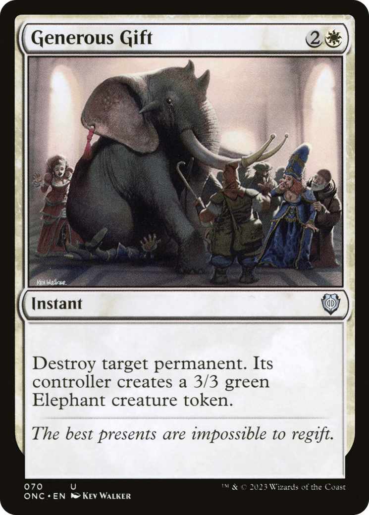Generous Gift [Phyrexia: All Will Be One Commander] MTG Single Magic: The Gathering  | Multizone: Comics And Games