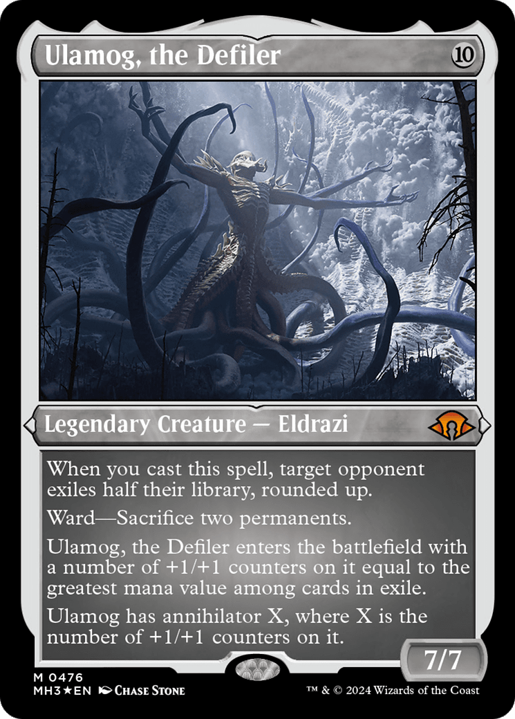Ulamog, the Defiler (Foil Etched) [Modern Horizons 3] MTG Single Magic: The Gathering  | Multizone: Comics And Games