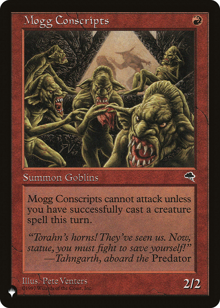 Mogg Conscripts [The List] MTG Single Magic: The Gathering  | Multizone: Comics And Games