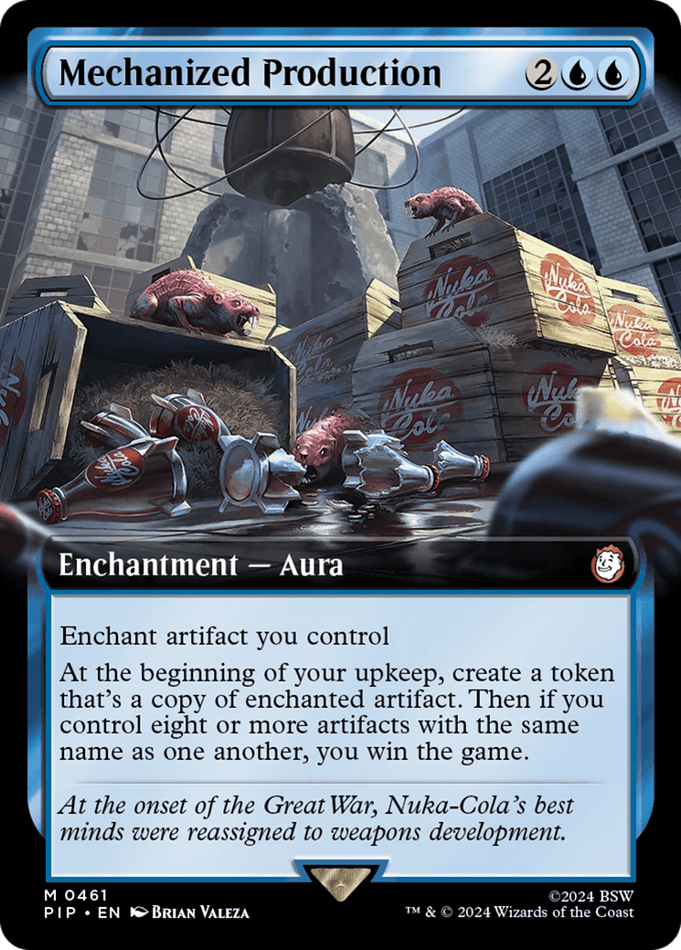 Mechanized Production (Extended Art) [Fallout] MTG Single Magic: The Gathering  | Multizone: Comics And Games