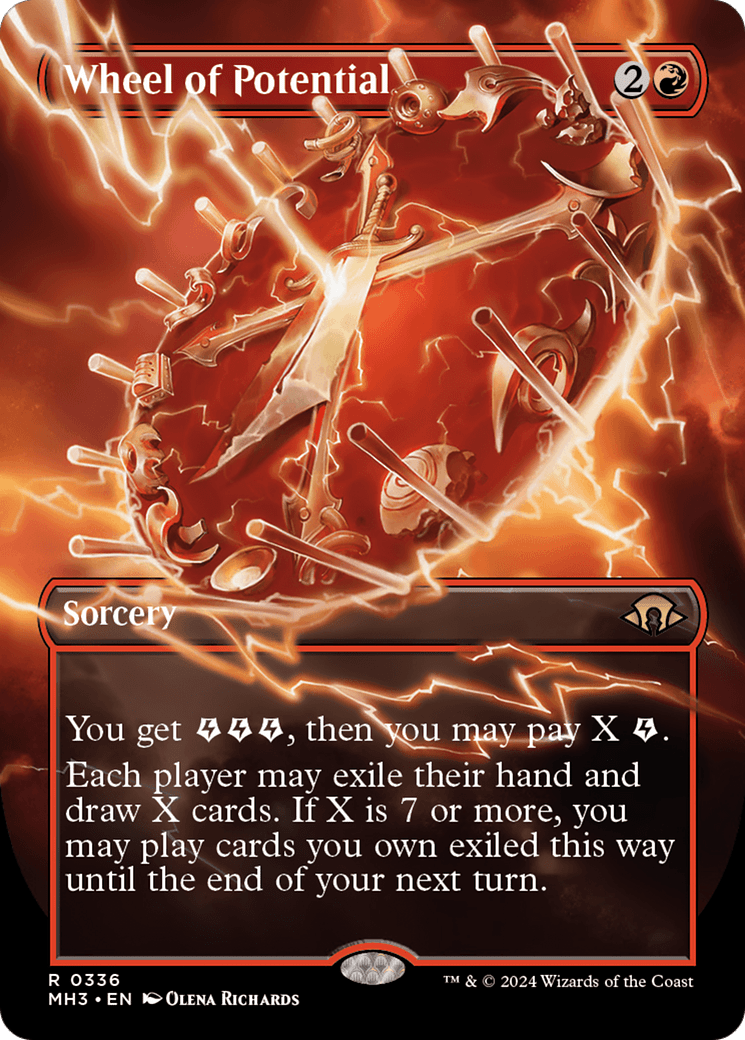 Wheel of Potential (Borderless) [Modern Horizons 3] MTG Single Magic: The Gathering  | Multizone: Comics And Games