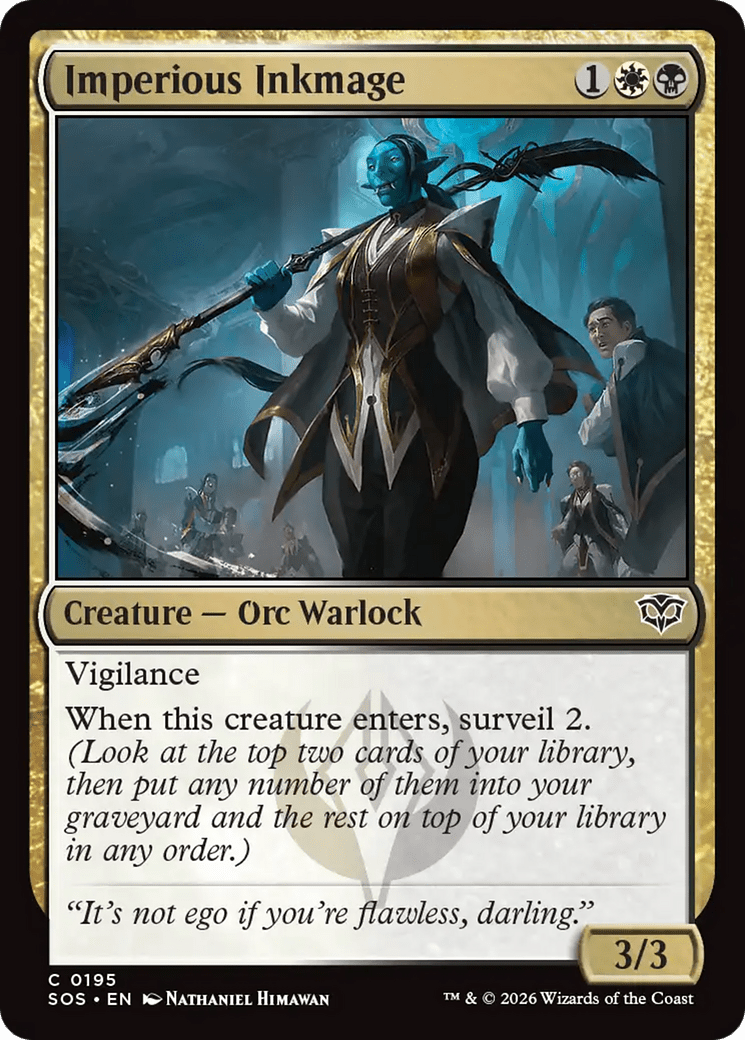 Imperious Inkmage [Secrets of Strixhaven] MTG Single Magic: The Gathering  | Multizone: Comics And Games