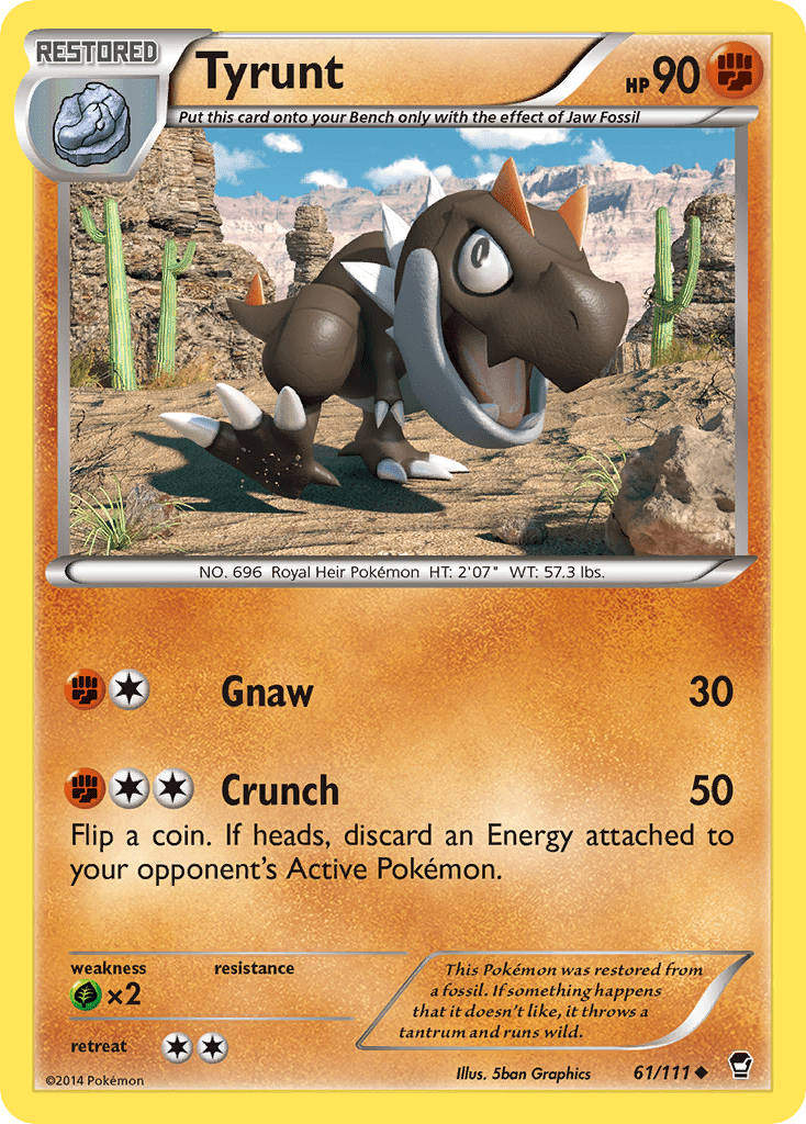 Tyrunt (61/111) [XY: Furious Fists] Pokemon Single Pokémon  | Multizone: Comics And Games