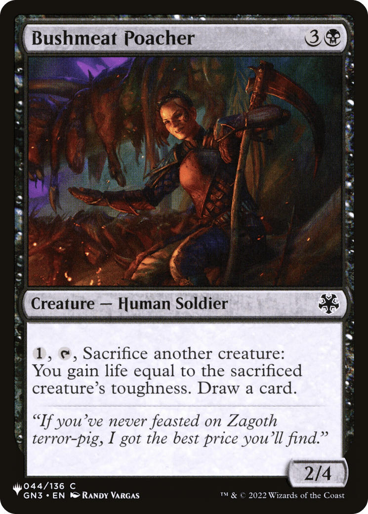 Bushmeat Poacher [The List] MTG Single Magic: The Gathering  | Multizone: Comics And Games