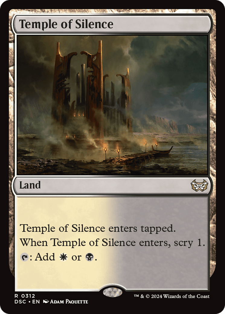 Temple of Silence [Duskmourn: House of Horror Commander] MTG Single Magic: The Gathering  | Multizone: Comics And Games