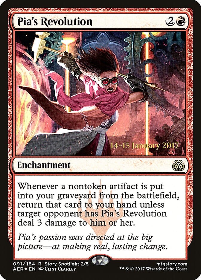 Pia's Revolution [Aether Revolt Prerelease Promos] MTG Single Magic: The Gathering  | Multizone: Comics And Games