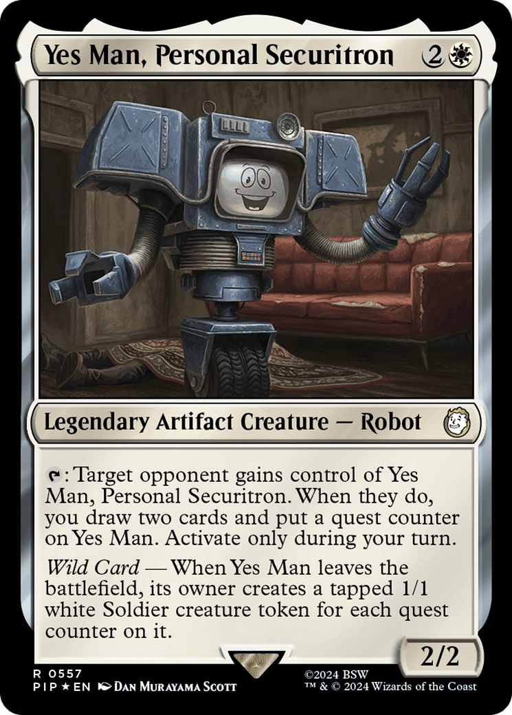 Yes Man, Personal Securitron (Surge Foil) [Fallout] MTG Single Magic: The Gathering  | Multizone: Comics And Games