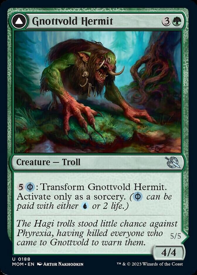 Gnottvold Hermit // Chrome Host Hulk [March of the Machine] | Multizone: Comics And Games