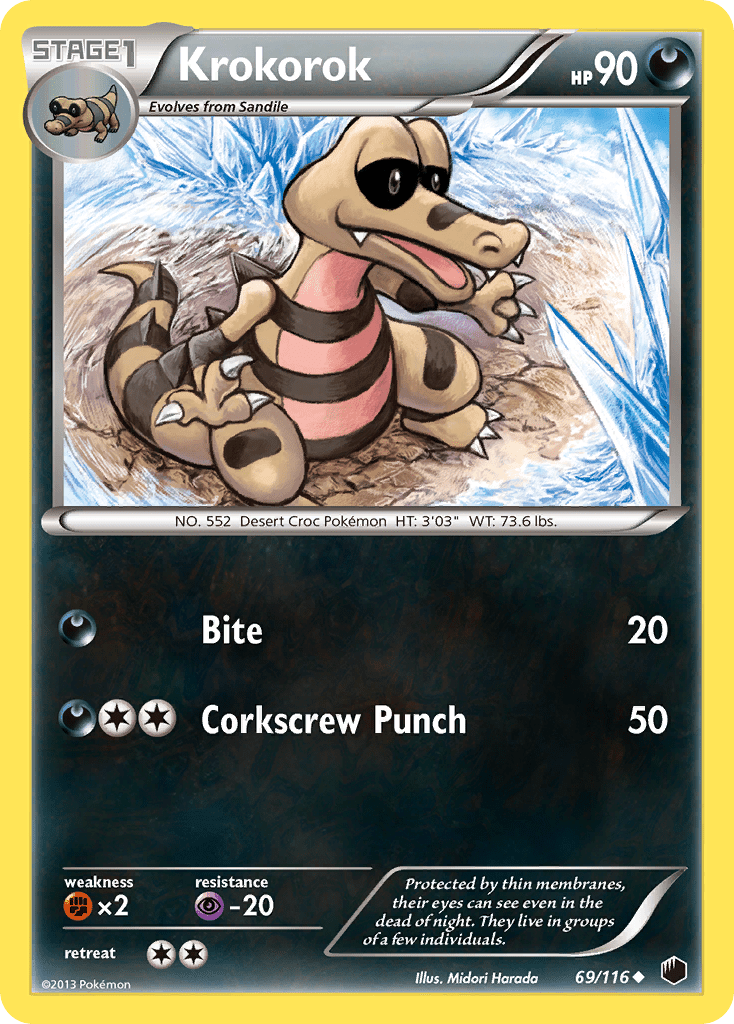 Krokorok (69/116) [Black & White: Plasma Freeze] Pokemon Single Pokémon  | Multizone: Comics And Games
