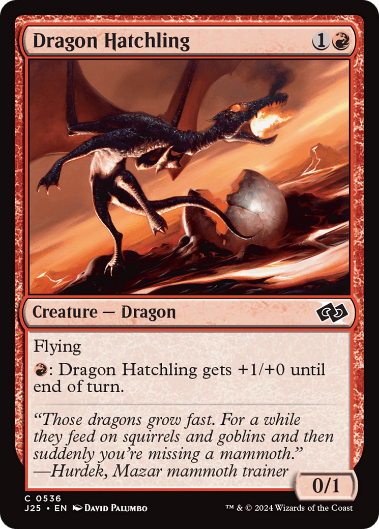Dragon Hatchling [Foundations Jumpstart] MTG Single Magic: The Gathering  | Multizone: Comics And Games