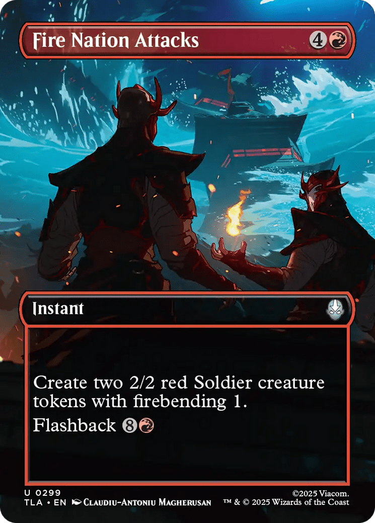 Fire Nation Attacks (Borderless) [Avatar: The Last Airbender] MTG Single Magic: The Gathering  | Multizone: Comics And Games
