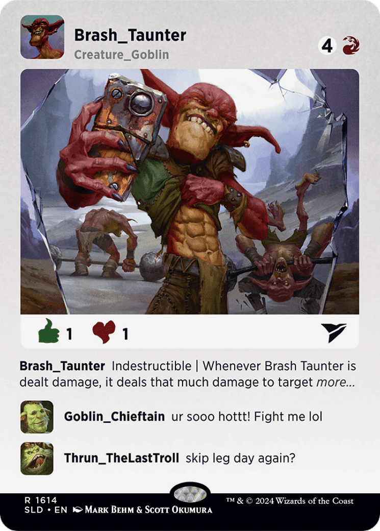 Brash Taunter [Secret Lair Drop Series] MTG Single Magic: The Gathering  | Multizone: Comics And Games