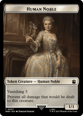 Human Noble // Mark of the Rani Double-Sided Token [Doctor Who Tokens] MTG Single Magic: The Gathering  | Multizone: Comics And Games