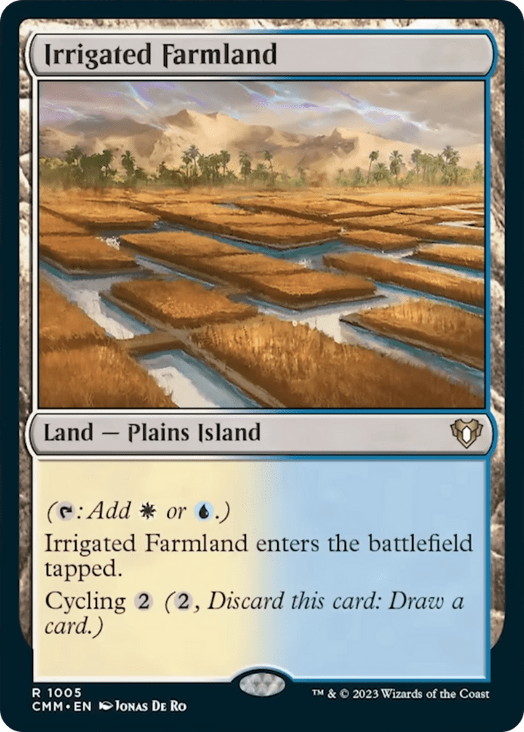 Irrigated Farmland [Commander Masters] MTG Single Magic: The Gathering  | Multizone: Comics And Games
