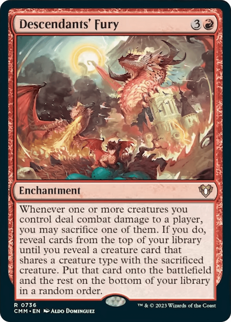 Descendants' Fury [Commander Masters] MTG Single Magic: The Gathering  | Multizone: Comics And Games