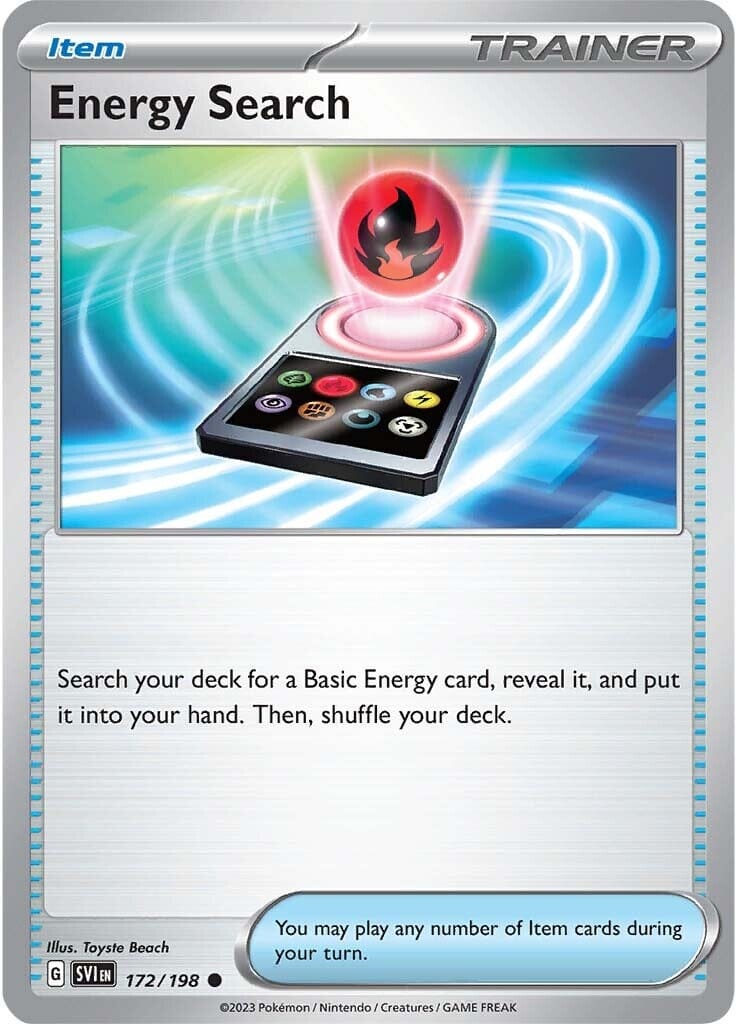 Energy Search (172/198) [Scarlet & Violet: Base Set] Pokemon Single Pokémon  | Multizone: Comics And Games