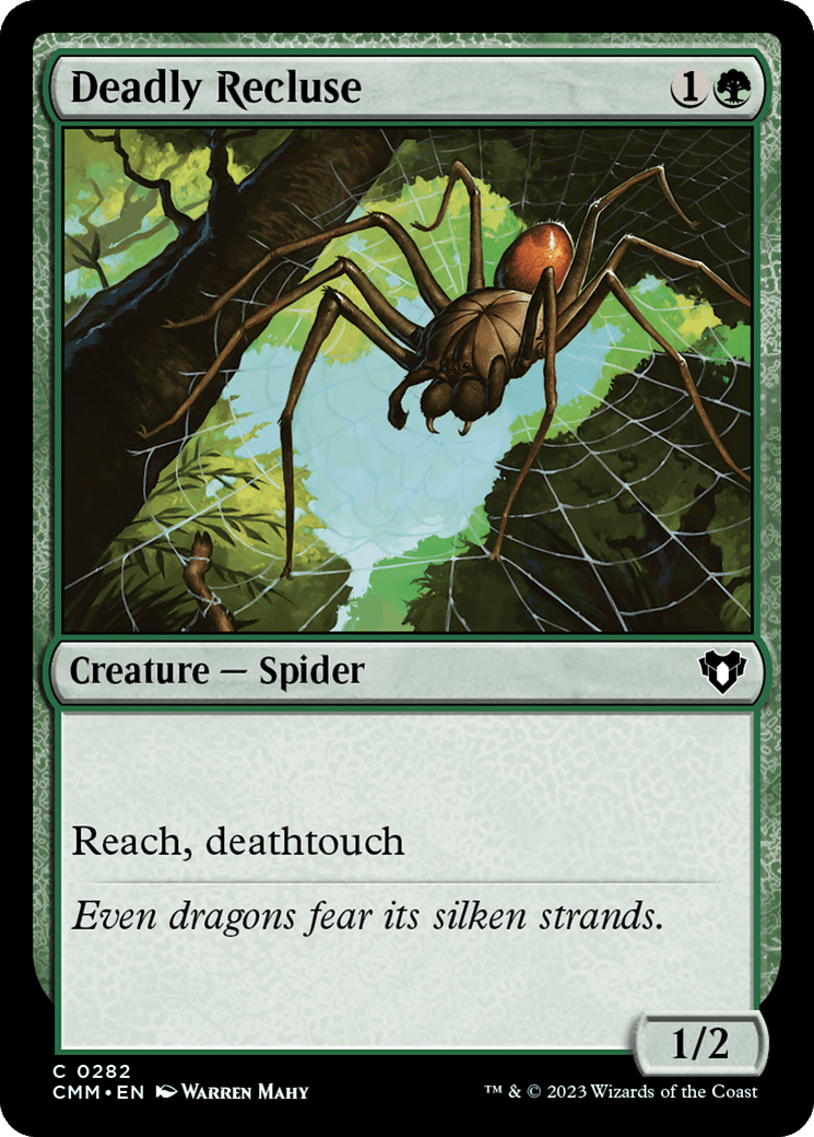 Deadly Recluse [Commander Masters] MTG Single Magic: The Gathering  | Multizone: Comics And Games