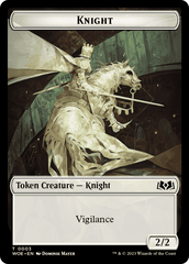 Knight // Food (0011) Double-Sided Token [Wilds of Eldraine Tokens] MTG Single Magic: The Gathering  | Multizone: Comics And Games