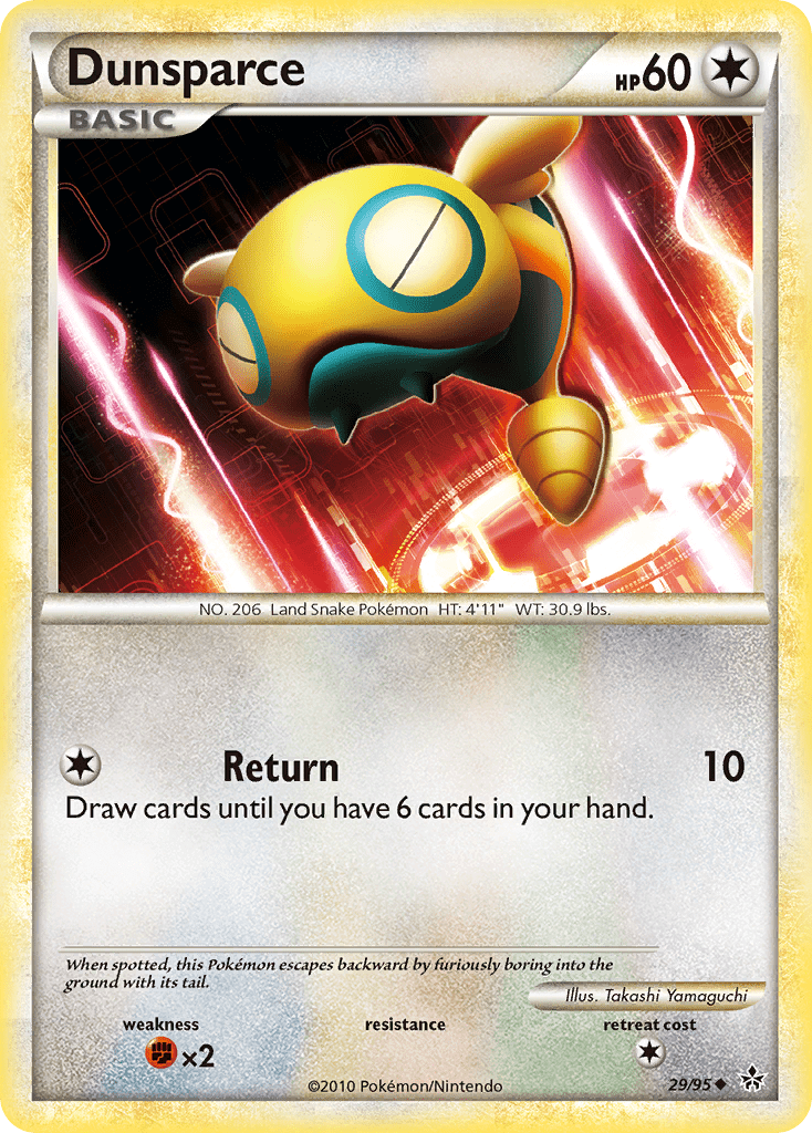 Dunsparce (29/95) [HeartGold & SoulSilver: Unleashed] Pokemon Single Pokémon  | Multizone: Comics And Games