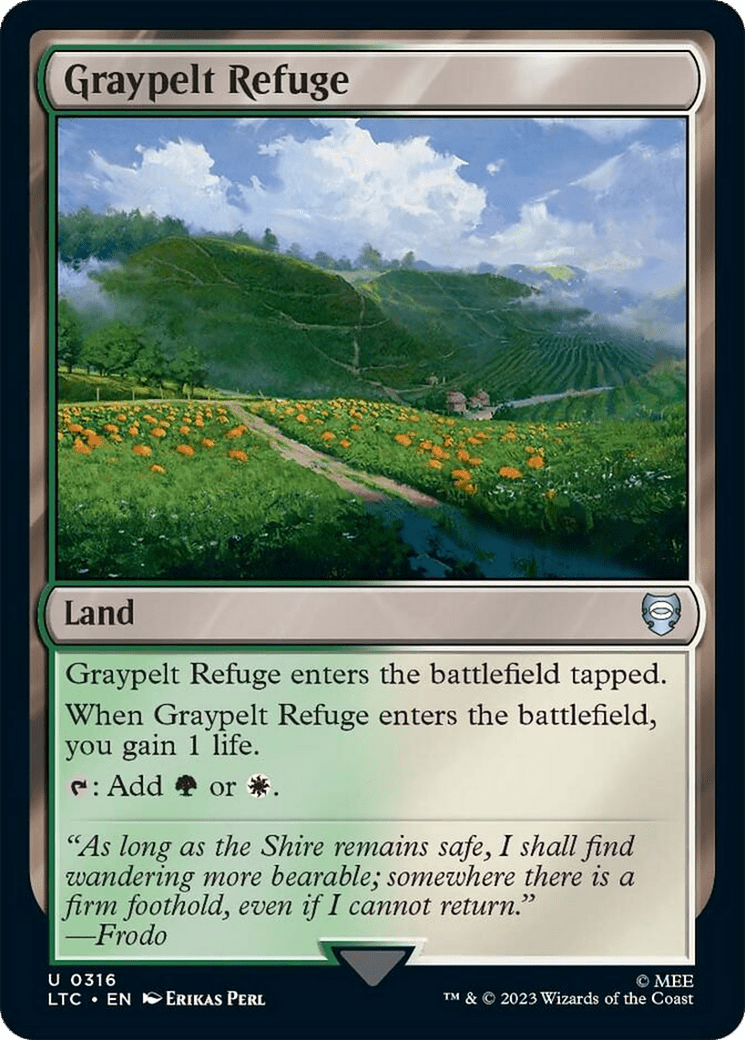 Graypelt Refuge [The Lord of the Rings: Tales of Middle-Earth Commander] MTG Single Magic: The Gathering  | Multizone: Comics And Games