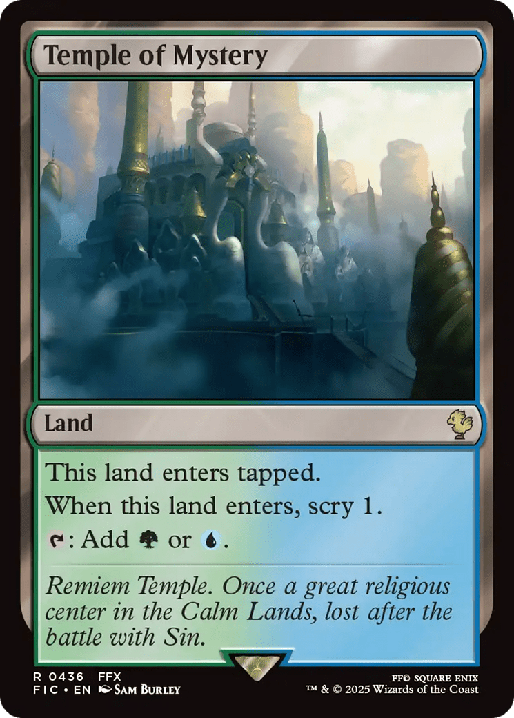 Temple of Mystery [FINAL FANTASY Commander] MTG Single Magic: The Gathering  | Multizone: Comics And Games