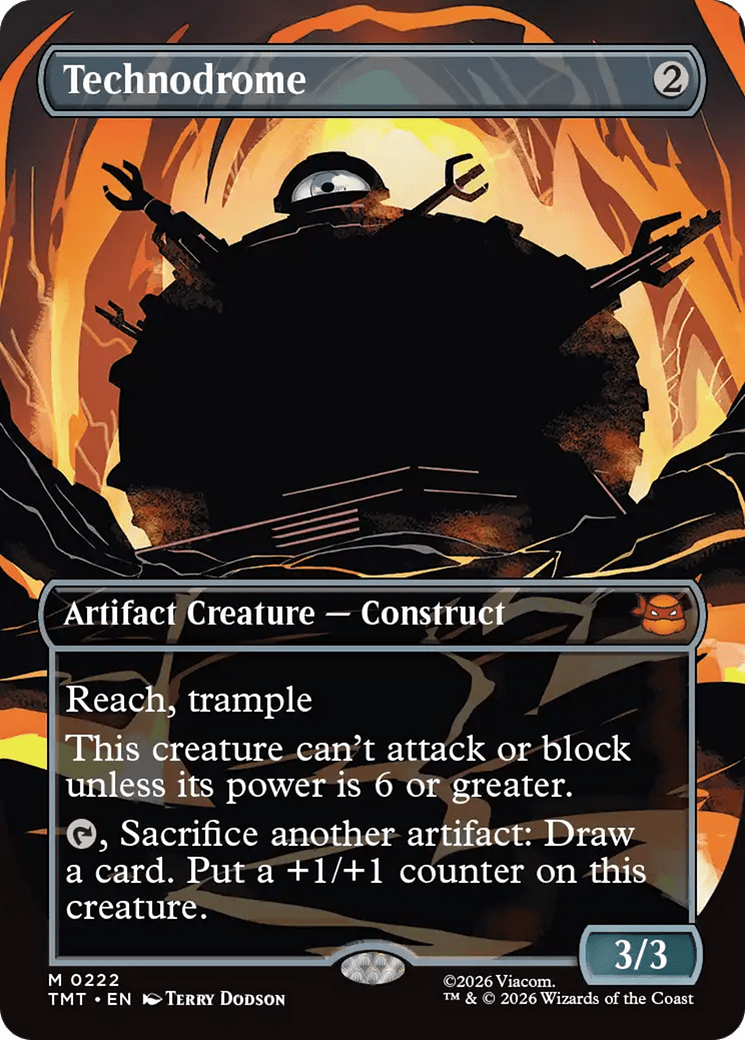 Technodrome (Borderless) [Teenage Mutant Ninja Turtles] MTG Single Magic: The Gathering  | Multizone: Comics And Games