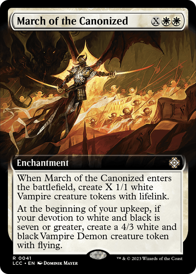 March of the Canonized (Extended Art) [The Lost Caverns of Ixalan Commander] MTG Single Magic: The Gathering  | Multizone: Comics And Games