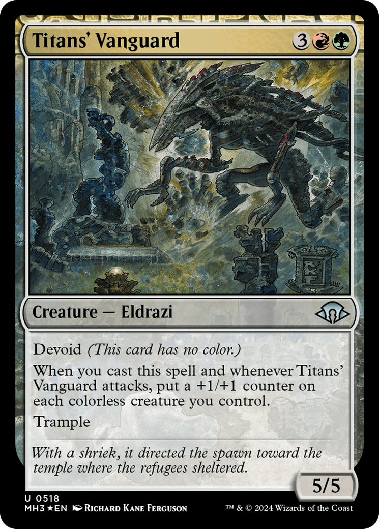 Titans' Vanguard (Ripple Foil) [Modern Horizons 3] MTG Single Magic: The Gathering  | Multizone: Comics And Games