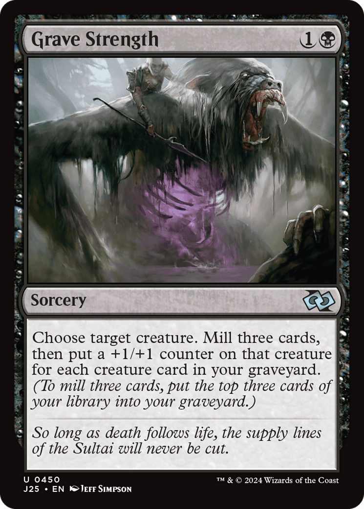 Grave Strength [Foundations Jumpstart] MTG Single Magic: The Gathering  | Multizone: Comics And Games