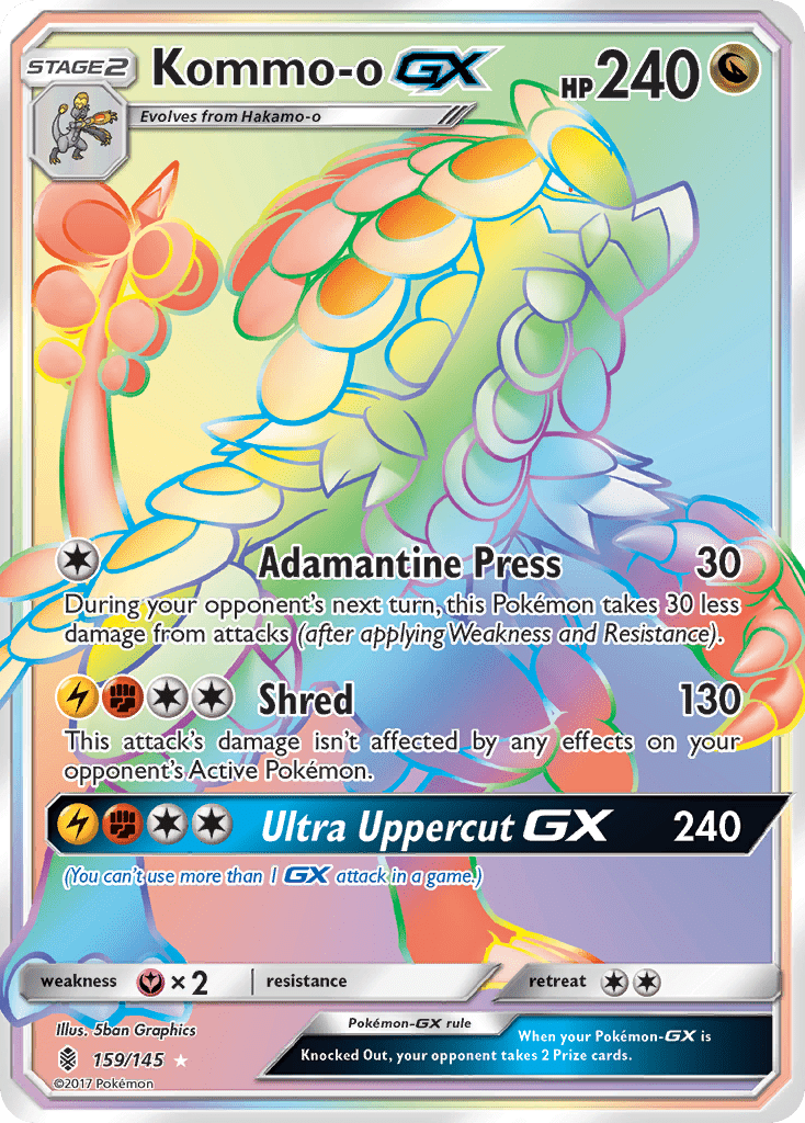 Kommo-o GX (159/145) [Sun & Moon: Guardians Rising] Pokemon Single Pokémon  | Multizone: Comics And Games