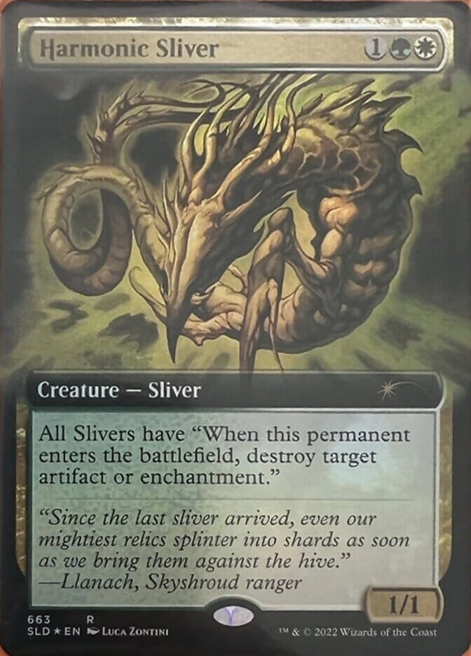 Harmonic Sliver (Extended Art) [Secret Lair Drop Promos] MTG Single Magic: The Gathering  | Multizone: Comics And Games